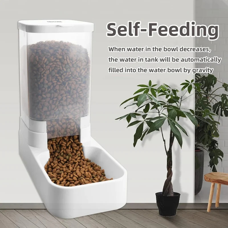 Gravity Pet Feeder and Water Dispenser Set - Image 3