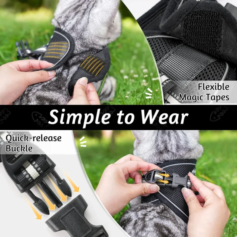 Cat Harness and Leash Set for Walking Escape Proof - Image 6