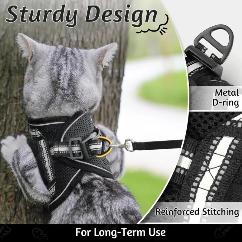Cat Harness and Leash Set for Walking Escape Proof - Image 4